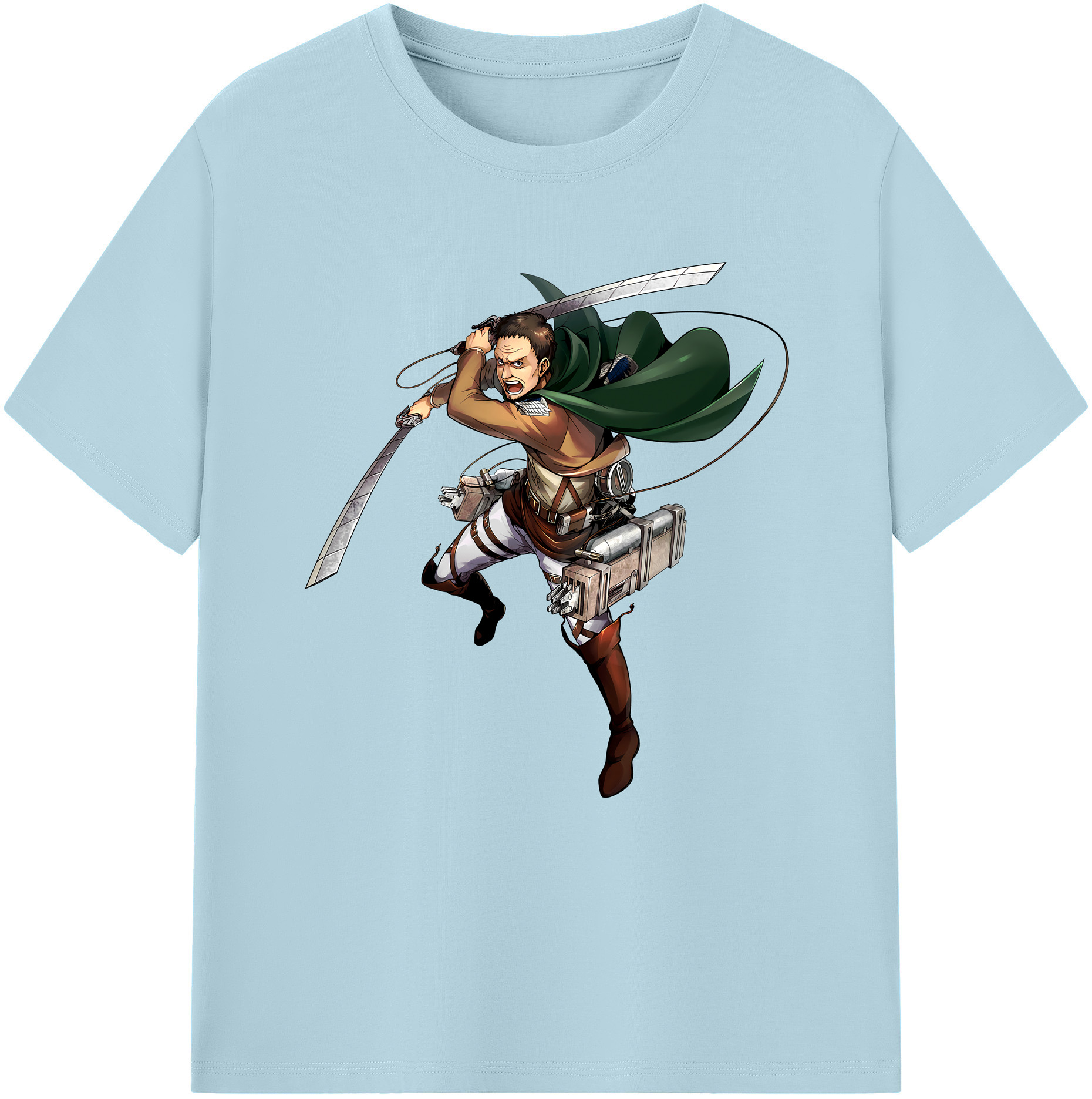 （画像用） 進撃の巨人 Attack on Titan 綿100％半袖Tシャツ（フロントプリント）